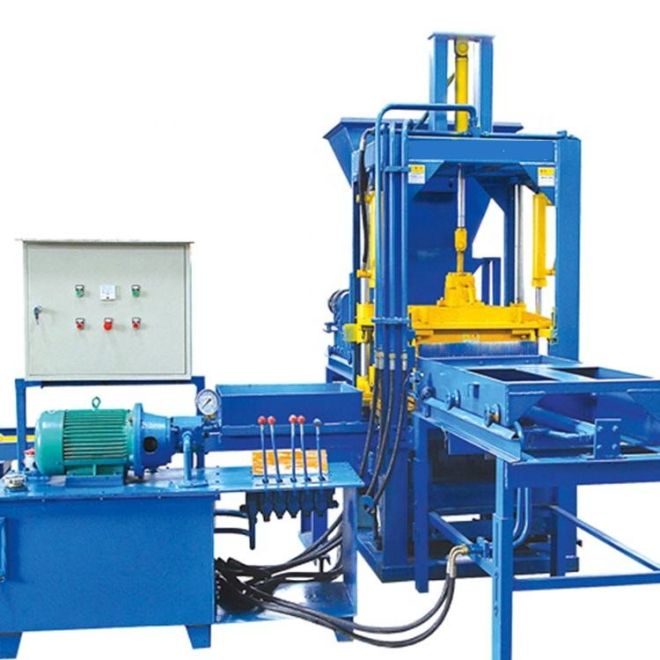 How does a fully automatic hollow block machine work?