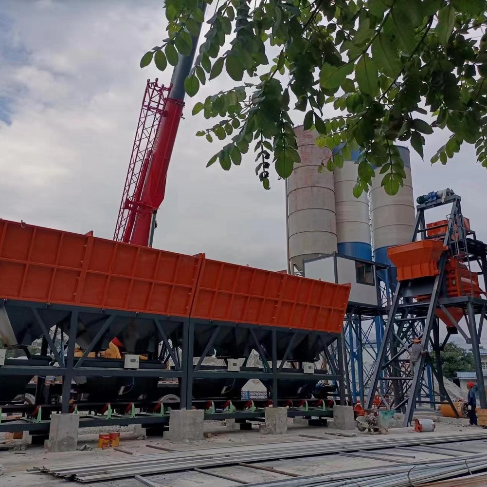 25m3/h precast concrete batching plant concrete mixing station