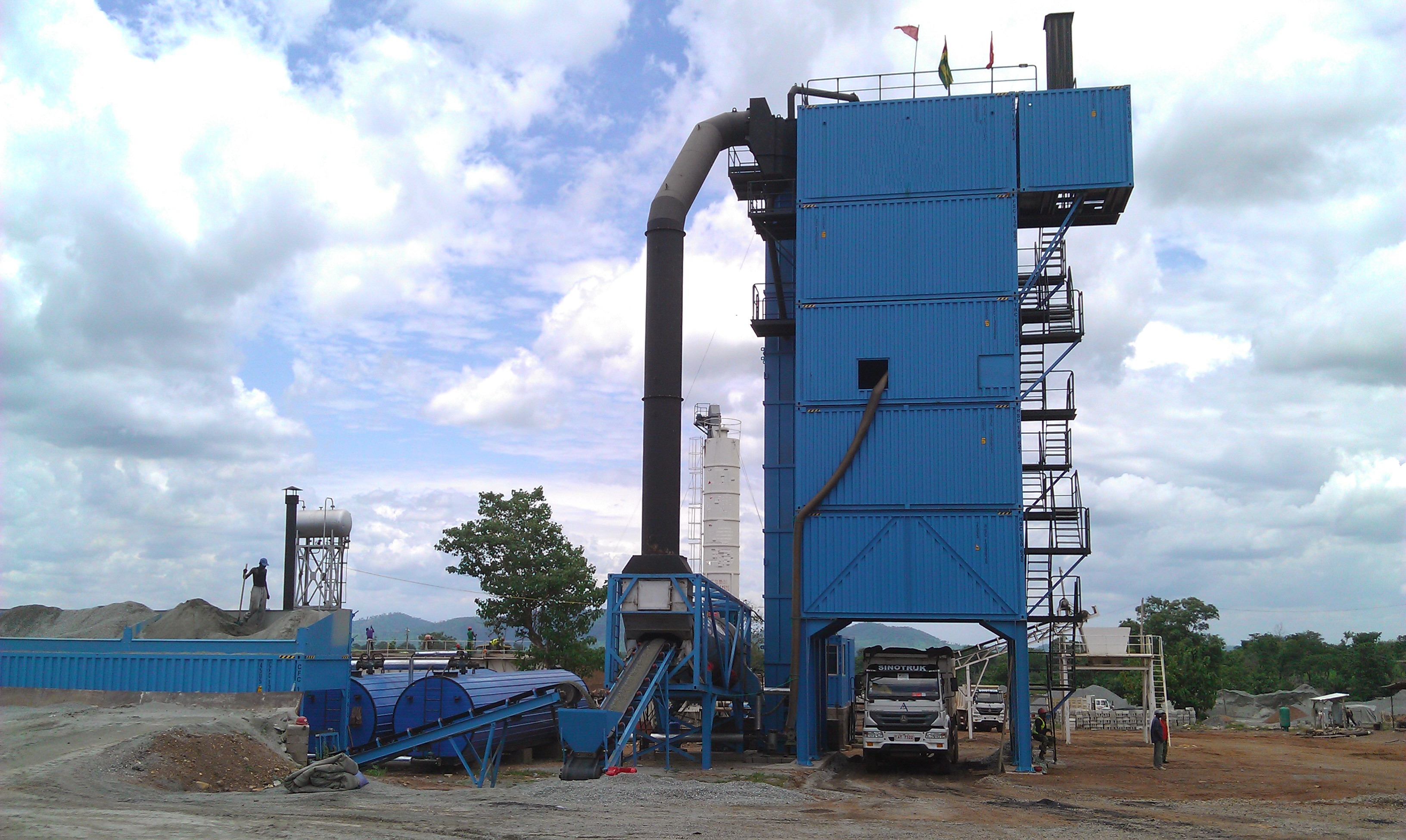 LB1300 Asphalt batching Plant 100ton asphalt plant supplier
